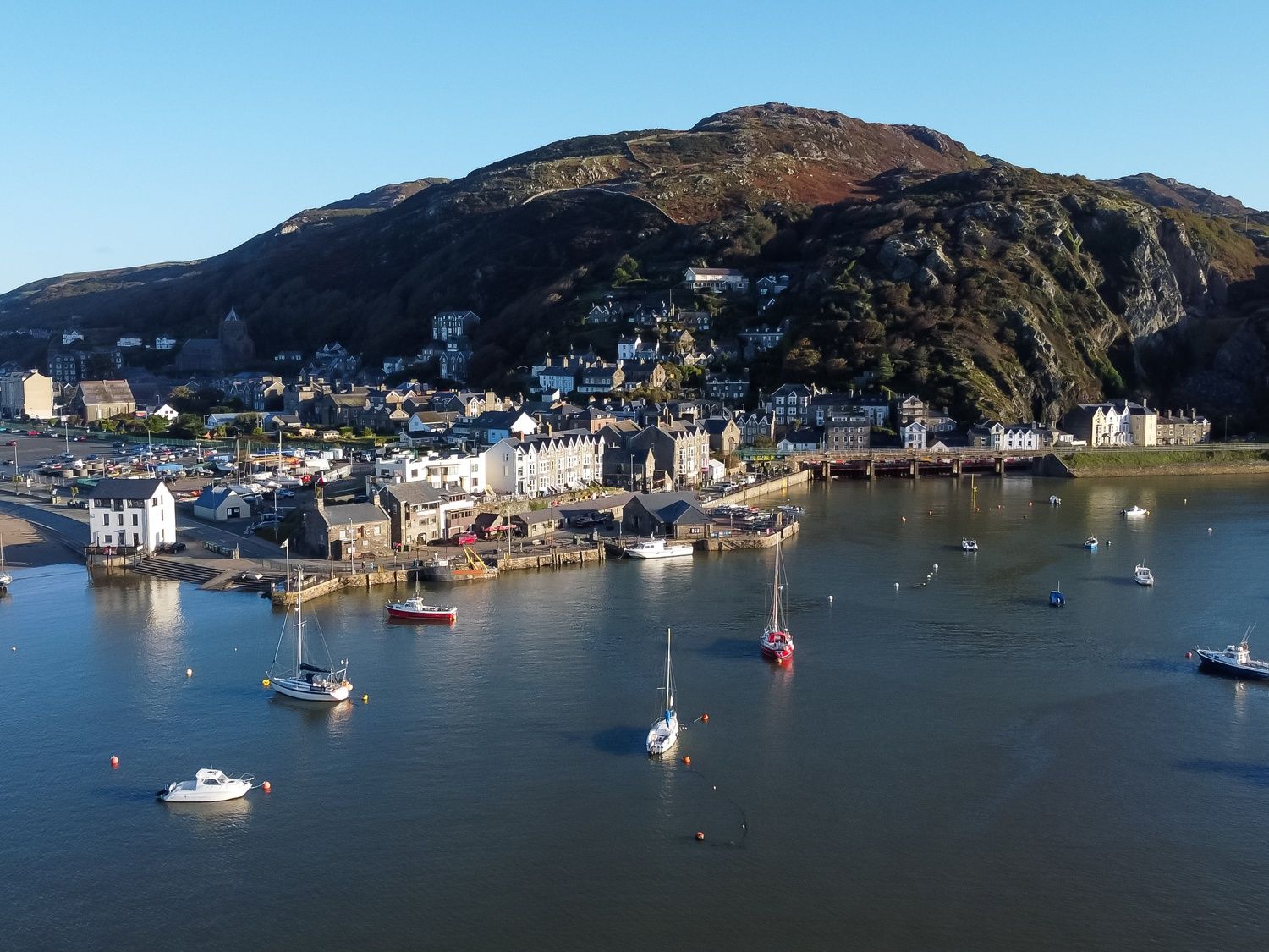 Barmouth harbour and town